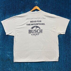 Busch Light Beer Blue T-shirt Size XXL